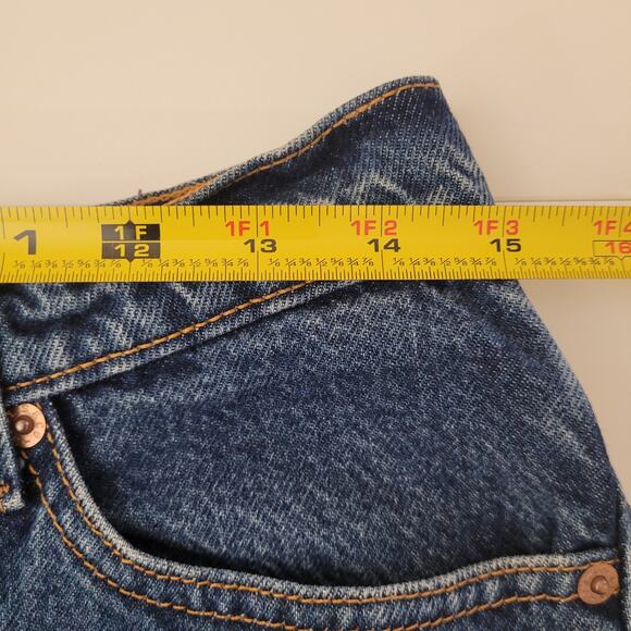 Vintage 90s 517 Levis Boot Cut Low Rise Blue Denim Jeans 11 Jr. M Cotton (29x31) - Picture 10 of 13